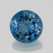 4MM ROUND CREATED LONDON BLUE LOOSE GEMSTONE