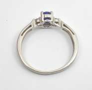 Tasteful Tanzanite Ring in Platinum