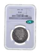 PF67 1894 Barber Half Dollar - CAC - Graded NGC