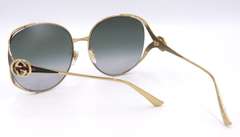 Gucci oversized Sunglasses w Gold Frame Color
