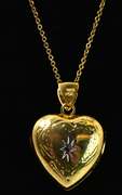Vermeil Heart Locket Necklace
