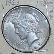 1923 Peace Dollar circ