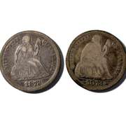 1873 1873 Closed 3 Seated Dimes