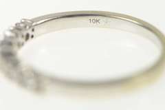 10K White Gold 0.25 Ctw Diamond Encrusted Classic Wedding Ring