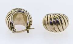 Sterling Silver 12mm Wide Hoop Earrings
