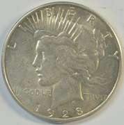 Flashy 1928-S Peace Silver Dollar in near Mint condition