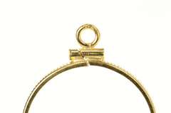 14K Yellow Gold $5 Gold Half Eagle US Coin Holder Bezel Charm/Pendant