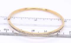 Wonderful Yellow Gold Channel Set Diamond Hoop Earrings