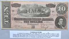 Feb 17 1864 Series Unc $10 CSA Note.