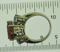 Sterling Silver Pink Sandstone Ring