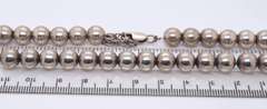 Vintage Sterling Silver Ball Beads Necklace