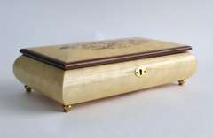 Beautiful Italian Hand Crafted Musical Inlaid Wooden Jewelry Box
