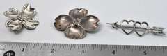 Lot Of Sterling Silver Pins