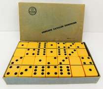 Set of Vintage Catalin Dominoes with Box