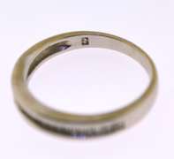 10KT White Gold Two Diamond Bands