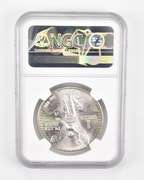 Mint Error MS66 1983 Mo Mexico 1 Silver Onza - OBV Struck Thru - NGC