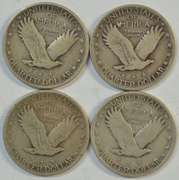4 Diff. choice XF Standing Liberty Quarters 1925-1930