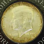 1964 John F. Kennedy Memorial Half Dollar in Plastic Case