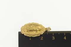 14K Yellow Gold Virgin Mother Mary Christian Faith Charm/Pendant