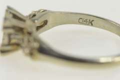 14K White Gold Vintage NOS 1950's 4.5mm Engagement Setting Ring