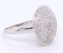 Dazzling White Gold Round Brilliant Cut Diamond Ring