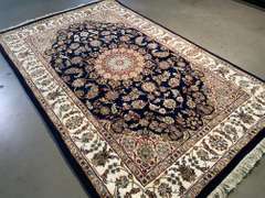 Fine Silk & Wool Kashan Rug 4x6