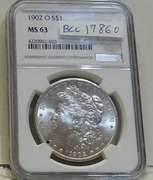 1902-O Morgan Dollar  NGC MS-63
