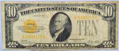 Circulated $10 1928 Series Gold Note
