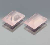 Gorgeous 11.23ct powder pink rose Quartz pair