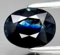 Heated only! 1.11ct blue green Sapphire