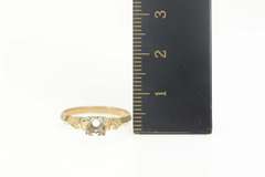14K Yellow Gold Vintage 1950's NOS 4.0mm Engagement Setting Ring