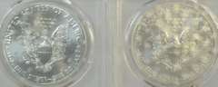 PCGS MS70 graded 2014-(S) & 2017 $1 Silver Eagle coins