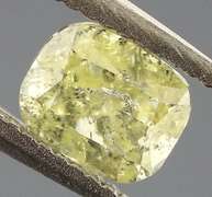Rare .32ct cushion cut canary yellow Diamond