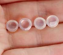 Glowing! 9.72ct powder pink Rose Quartz cabochon set