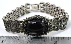 Fancy Link Bracelet In Sterling Silver