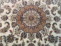 Fine Silk & Wool Kashan Rug 4x6
