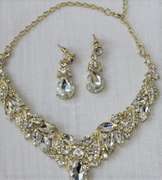 Set Of Fashion Jewelry Neck Lace And Earrings