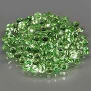Rare 3.28ct untreated apple green Tsavorite set