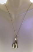 Sterling Silver Caviar Initial Necklace