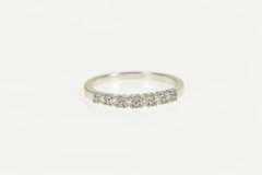 10K White Gold 0.25 Ctw Diamond Encrusted Classic Wedding Ring