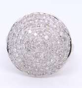 Dazzling White Gold Round Brilliant Cut Diamond Ring