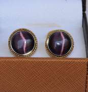 Golden color Jeweled Style Cufflinks By Carelli