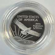 Pristine 1997-W Gem Proof pure Platinum Eagle in box/COA