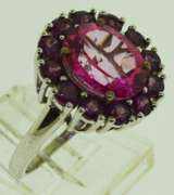 Sterling Silver Mixed Gemstone Rings Lot