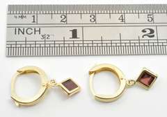 Sweet 14k Dangling Garnets Earring