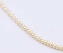 Set of White Fresh Water Pearl Necklace, Bracelet and Earrings