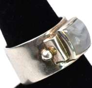 Sterling Silver Men's Moonstone Ring