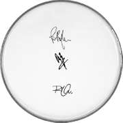Led Zeppelin Autographed Facsimile Signed Drum Head