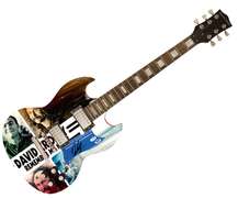 David Crosby Stills Nash Autographed Custom Graphics Guitar