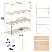 3-Layer Wooden Wall Mounted Storage Shelves